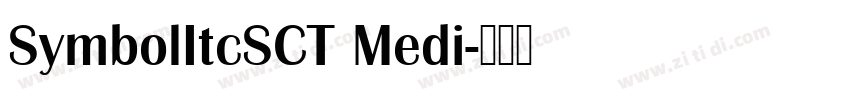 SymbolItcSCT Medi字体转换